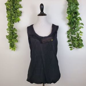 CAbi Illusion Jewel Lace Overlay Sleeveless top